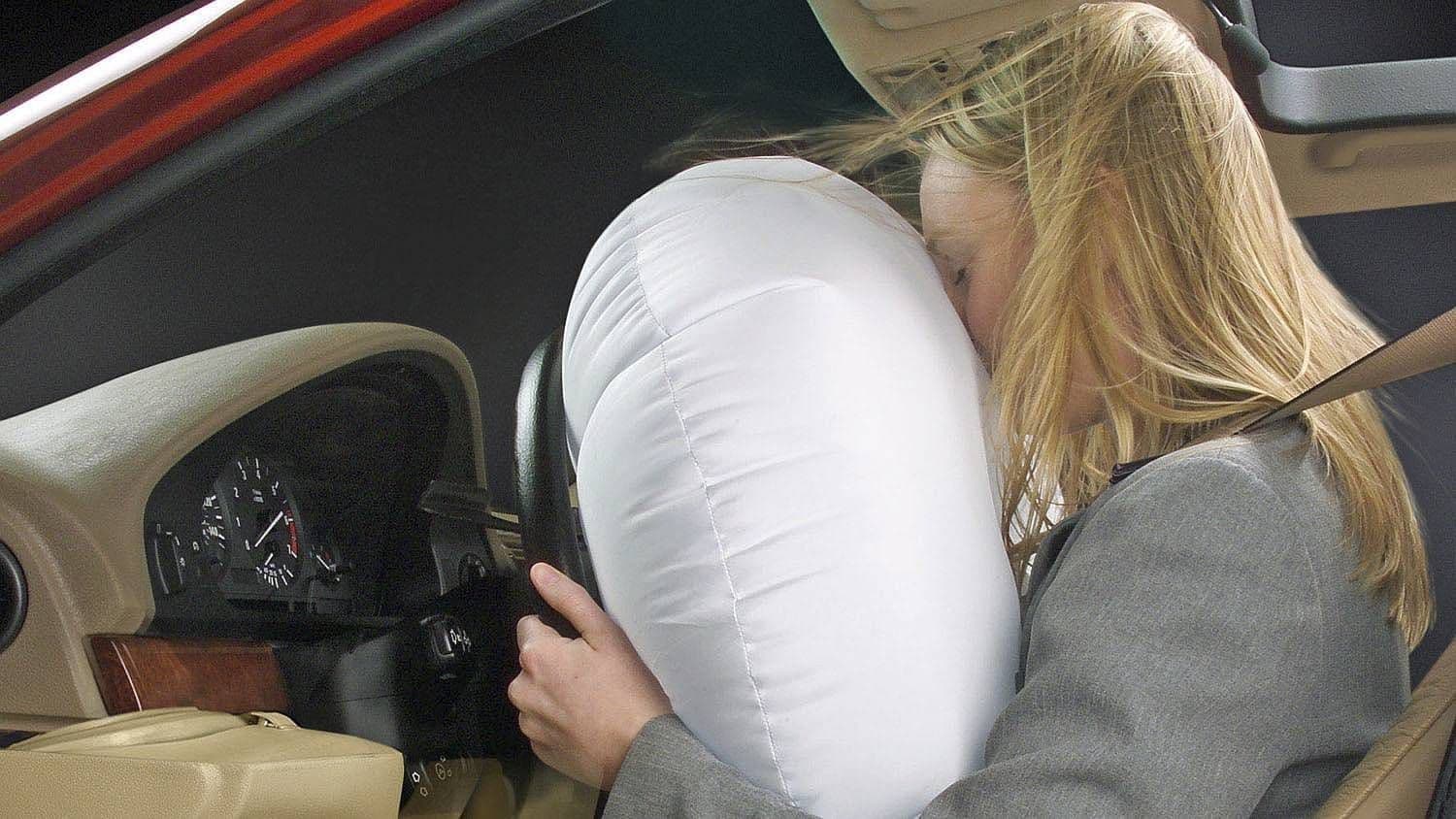 airbag woman