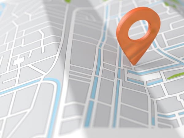 depositphotos 85264318 stock photo orange landmark on the map 1